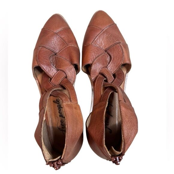 Free People Wanderlust Braided T-strap Pointed Toe Flat - Picture 7 of 13